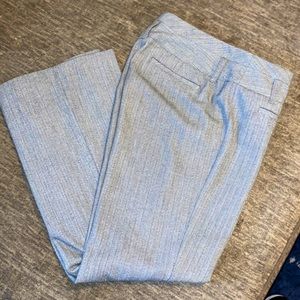 Grey with black pinstripe editor pant